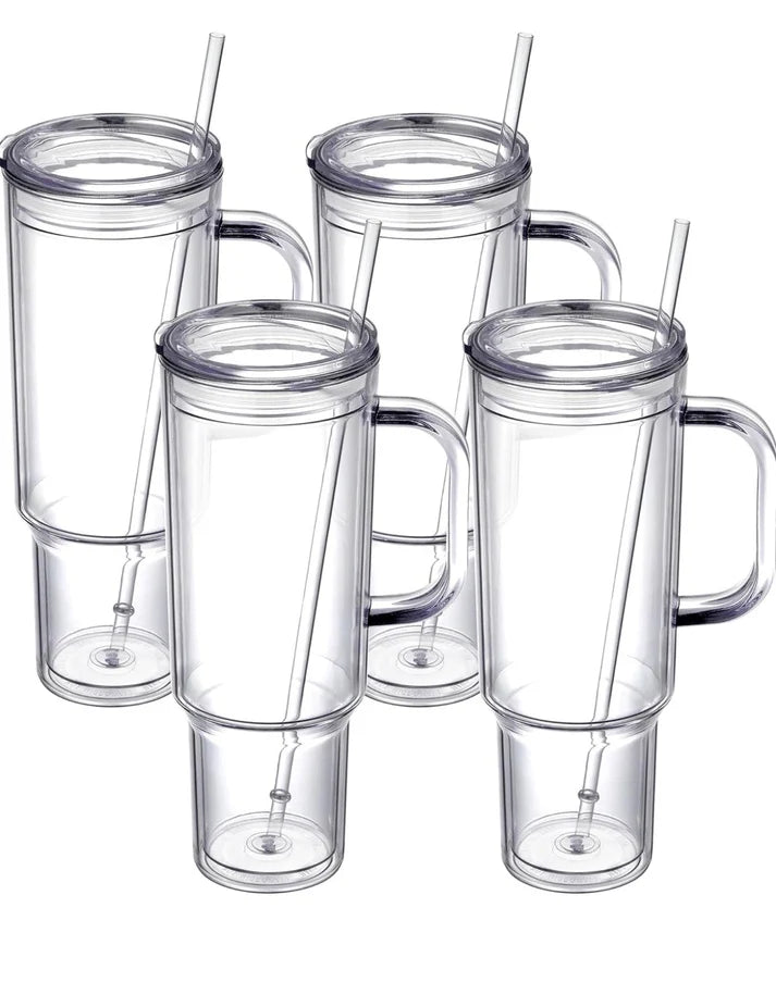 40 oz Acrylic SnowGlobe Cup