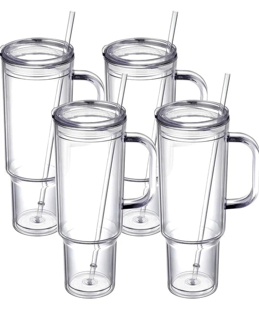 40 oz Acrylic SnowGlobe Cup