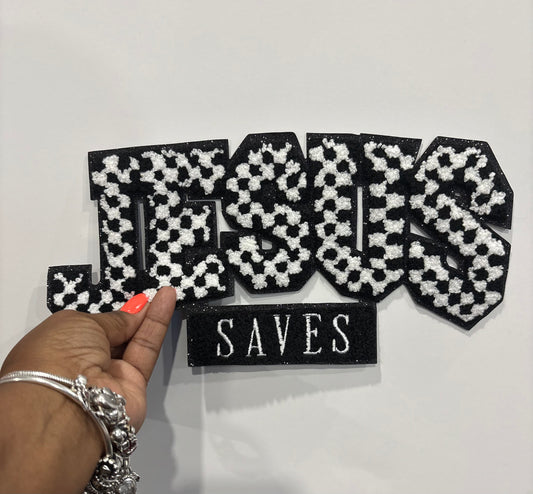 Jesus Saves-checkered-119
