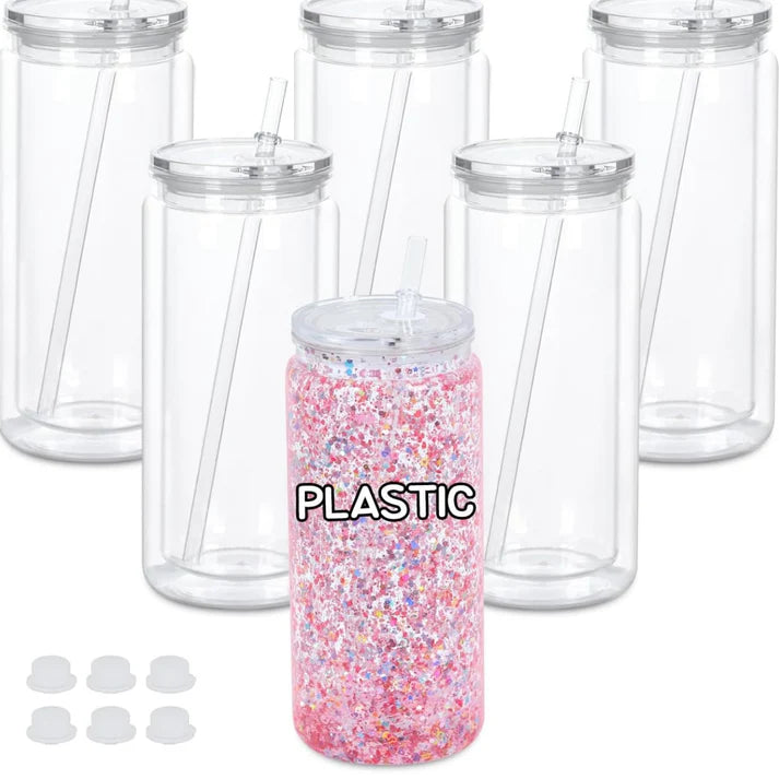 20 oz Acrylic Snowglobe cup