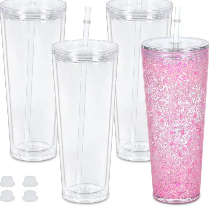 24 oz Acrylic Snowglobe Tumbler (Lava Only)